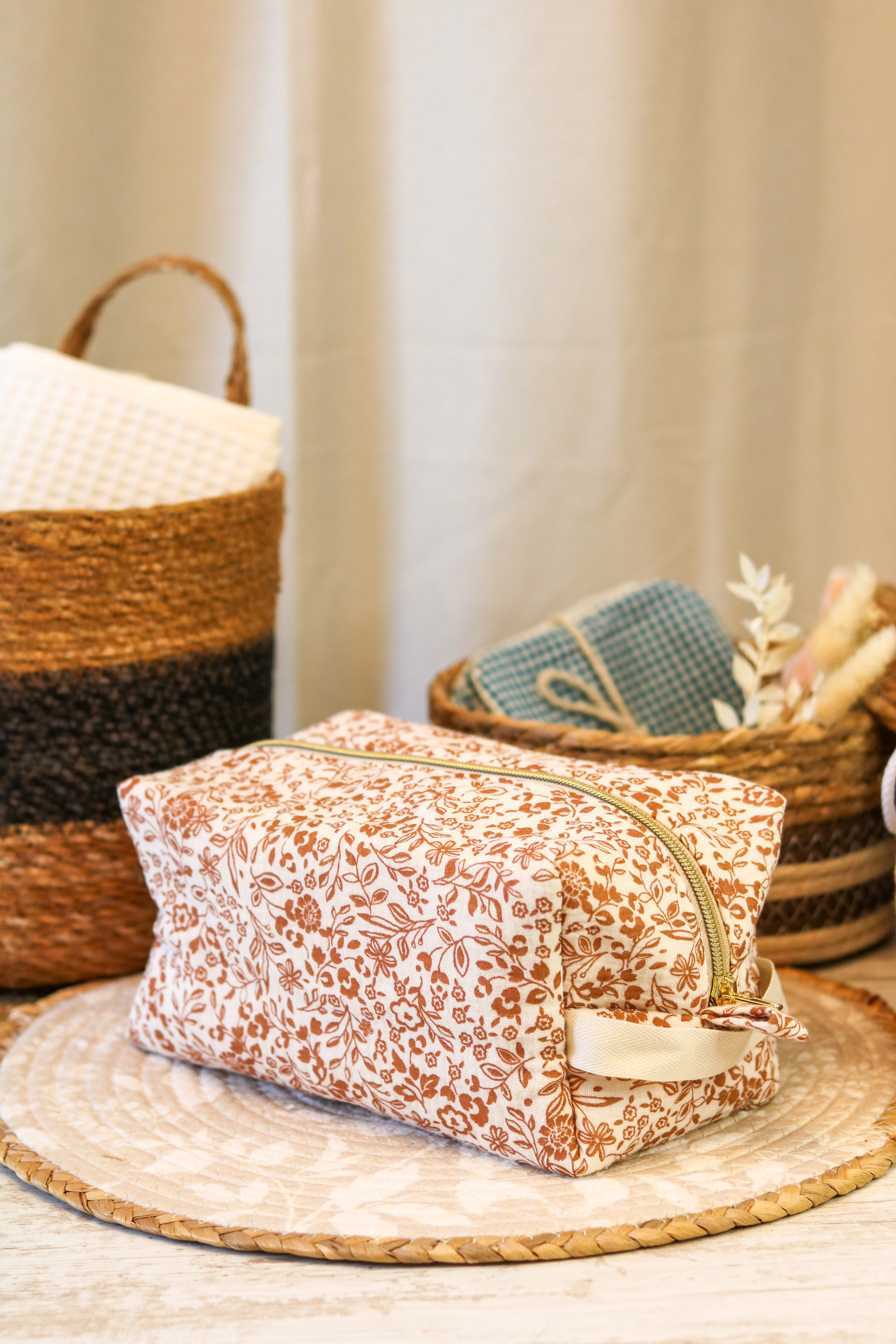 Trousse de Toilette Jardin Camel