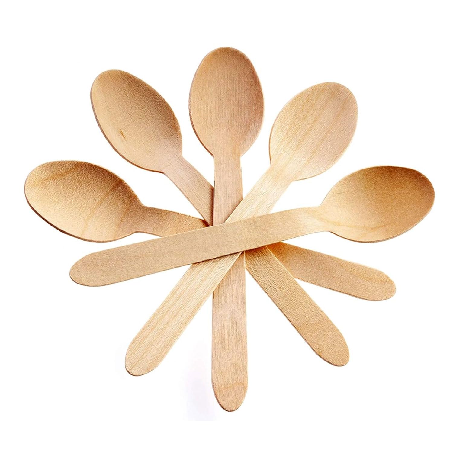 Biodegradable Wooden Spoon 160mm (Pack of 50 Units)