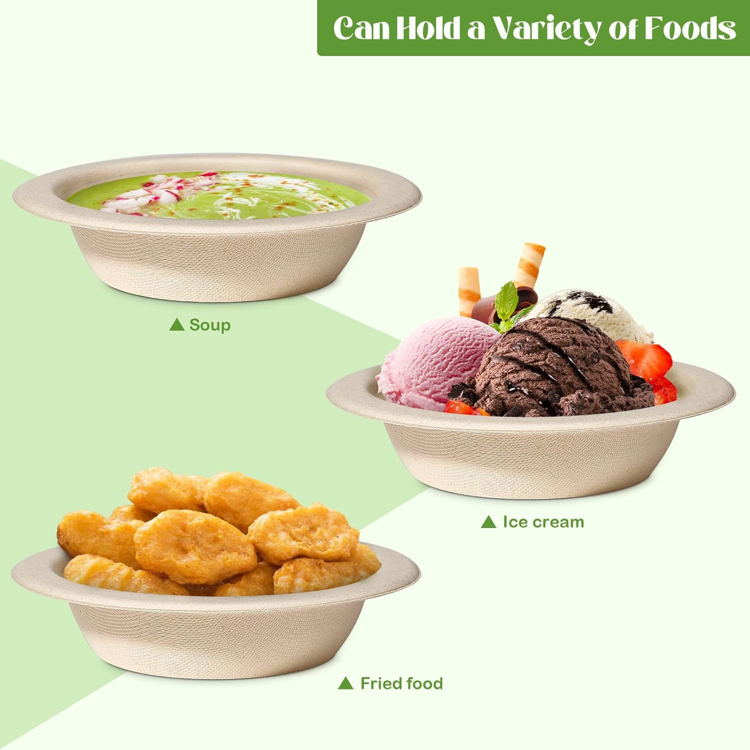 4 Inch Round Dona Bowls Biodegradable Bagasse (Pack of 50 Units)