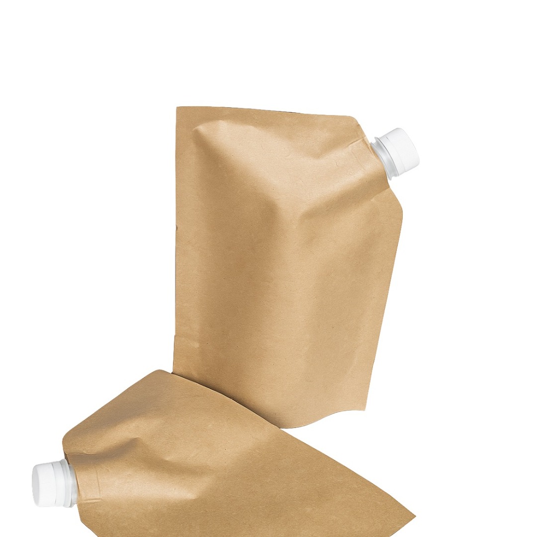 Brown Aluminium Tea Flask Spout Pouch | Leak-Proof Heat Resistant Liquid Container For Hot & Cold Tea Coffee and Beverages (Pack Of 10 Unit)