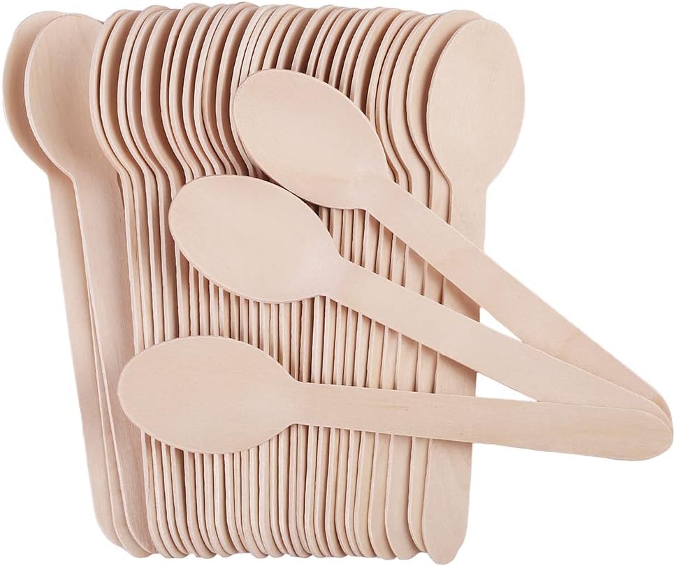 Biodegradable Wooden Spoon 160mm (Pack of 50 Units)