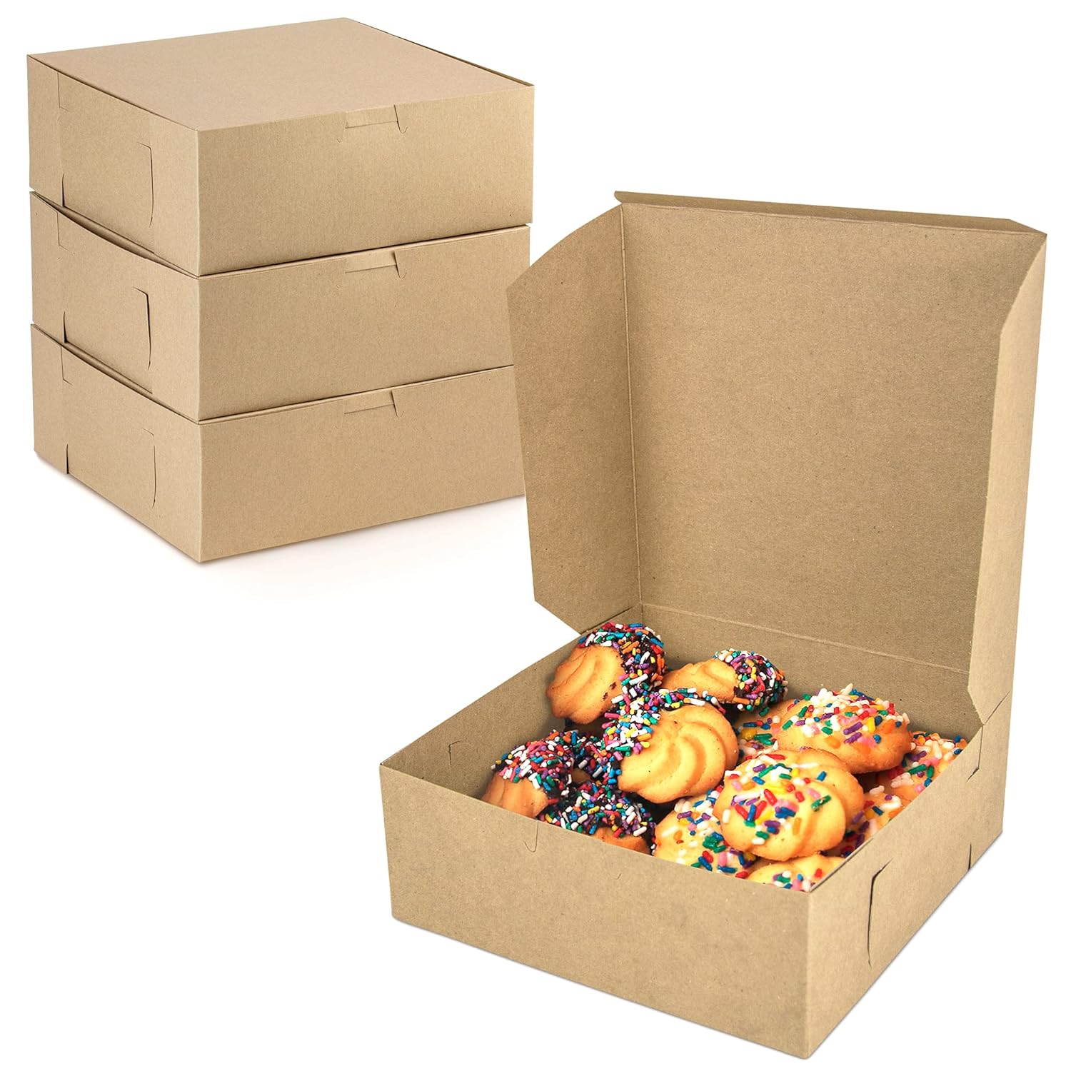 4X4X3 Inch Brown Kraft Paper Box (Pack of 50 Units)