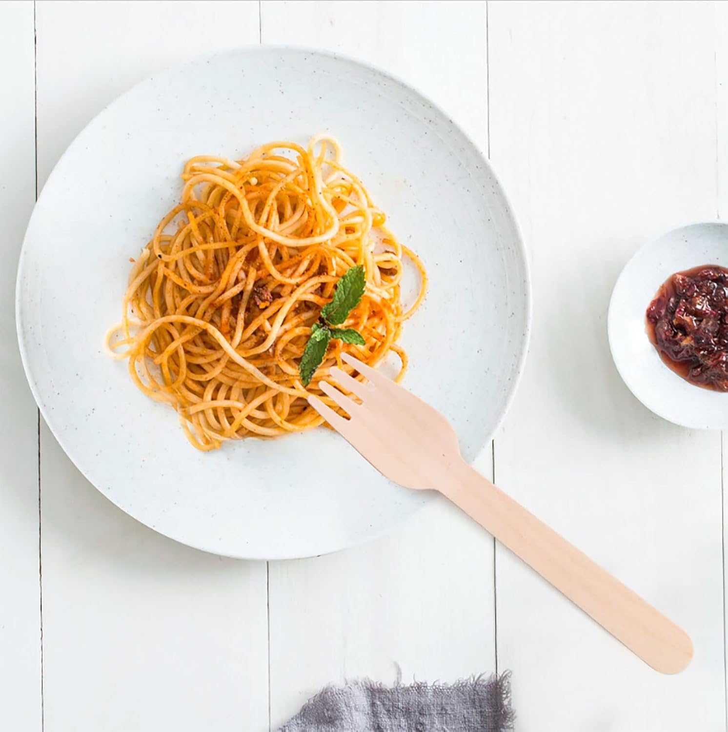 Biodegradable Wooden Fork 160mm (Pack of 50 Units)