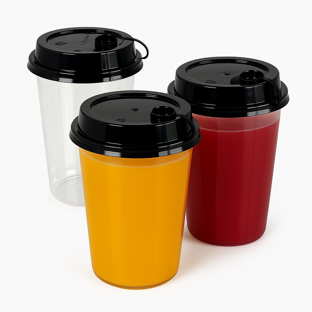 250ML 300ML 350ML 500ML Round Sipper Glass with Lid (Pack of 25 Units)
