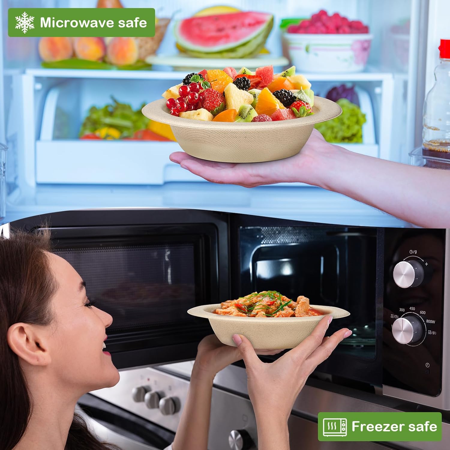 4 Inch Round Dona Bowls Biodegradable Bagasse (Pack of 50 Units)