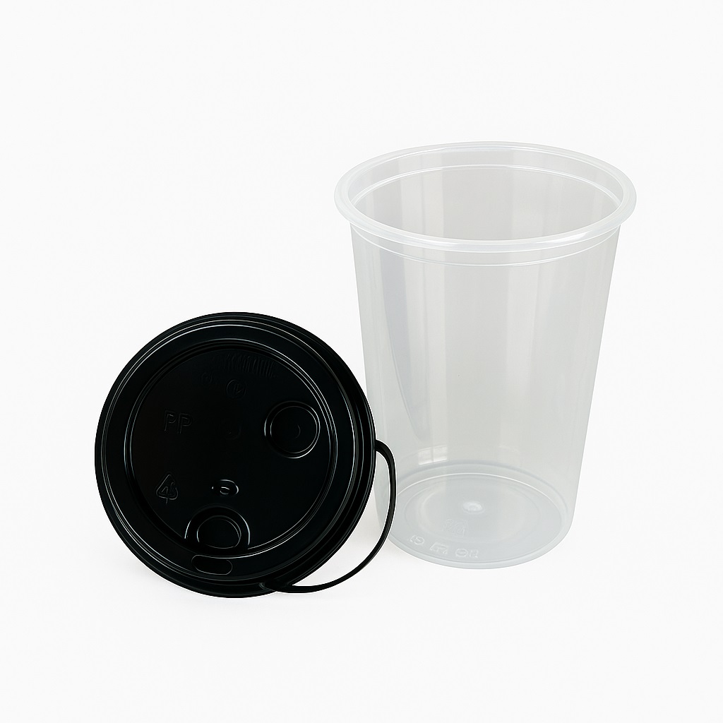 250ML 300ML 350ML 500ML Round Sipper Glass with Lid (Pack of 25 Units)