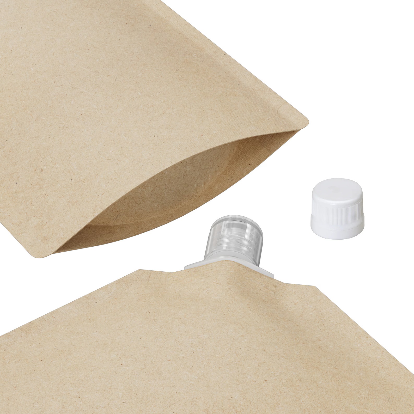 Brown Aluminium Tea Flask Spout Pouch | Leak-Proof Heat Resistant Liquid Container For Hot & Cold Tea Coffee and Beverages (Pack Of 10 Unit)