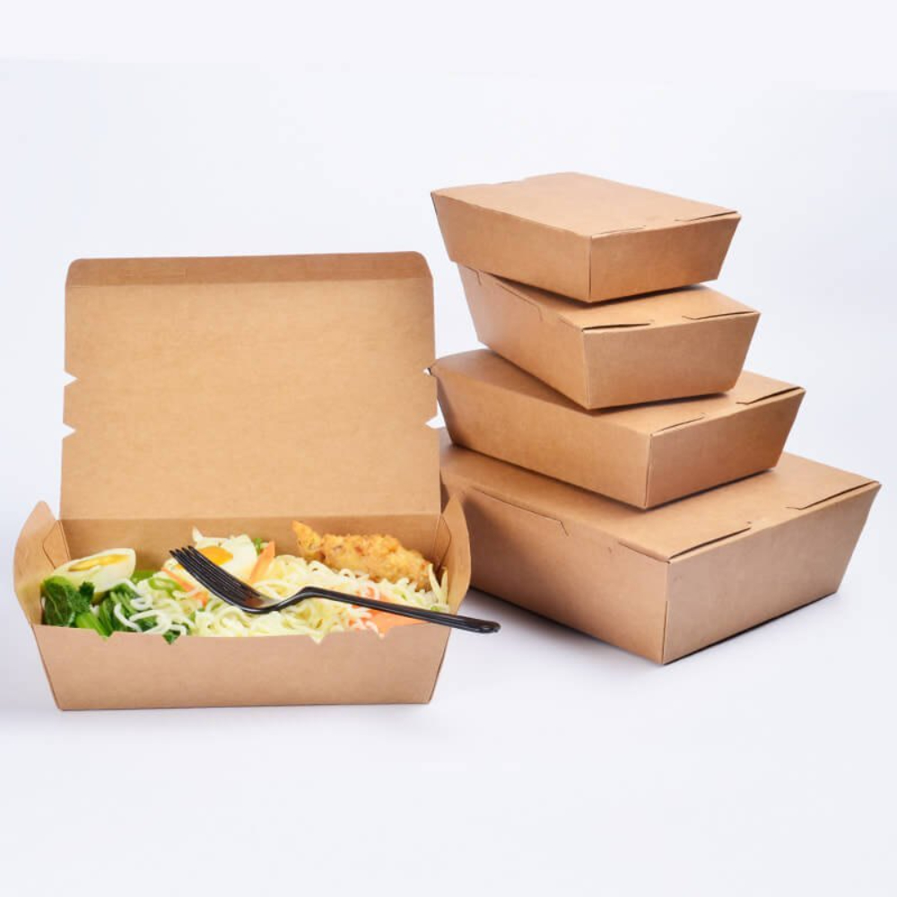 Biodegradable Kraft Paper Box 500ml PSB700 (Pack of 25 Units)