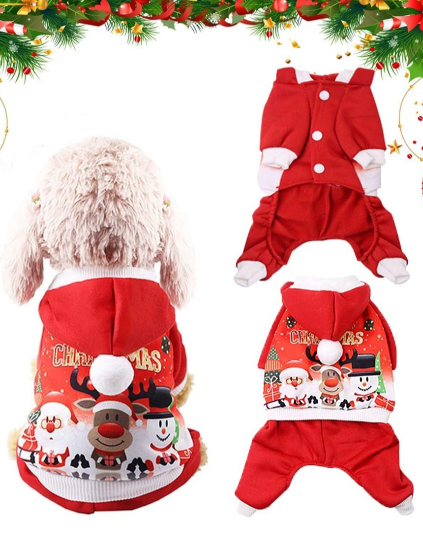 Mono para mascota T. XL de Navidad