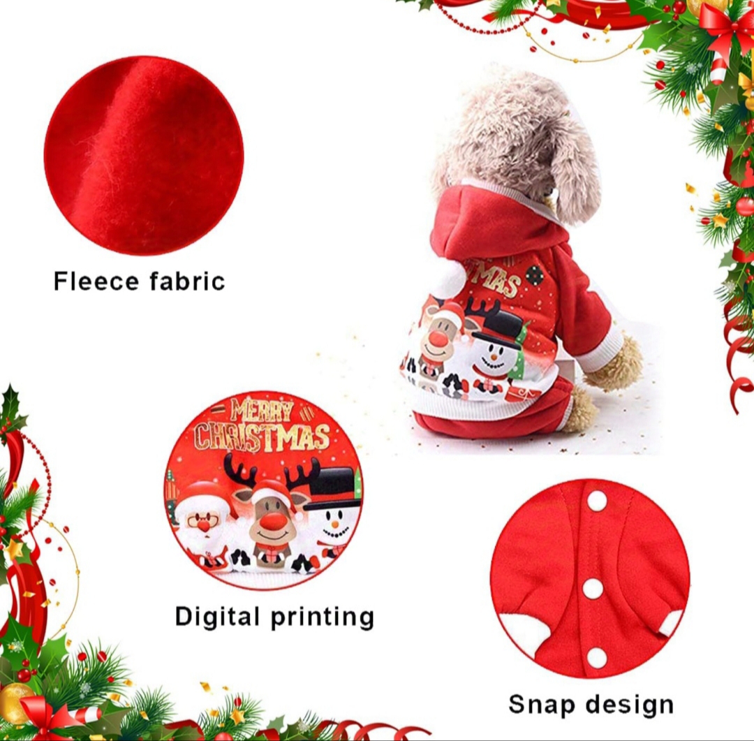 Mono para mascota T. XL de Navidad
