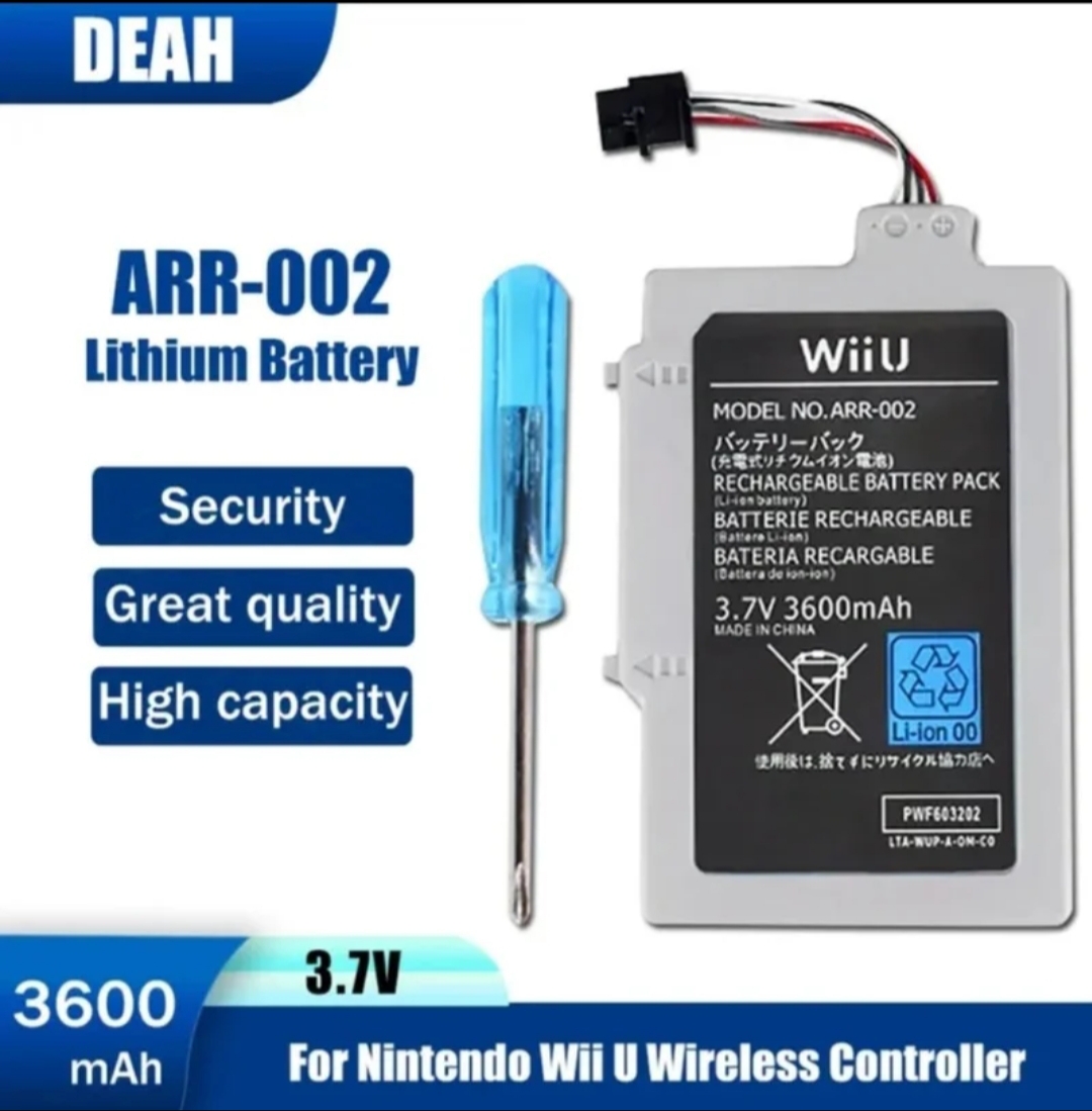Batería Nintendo Wii U 3600mah. 3,7 V.