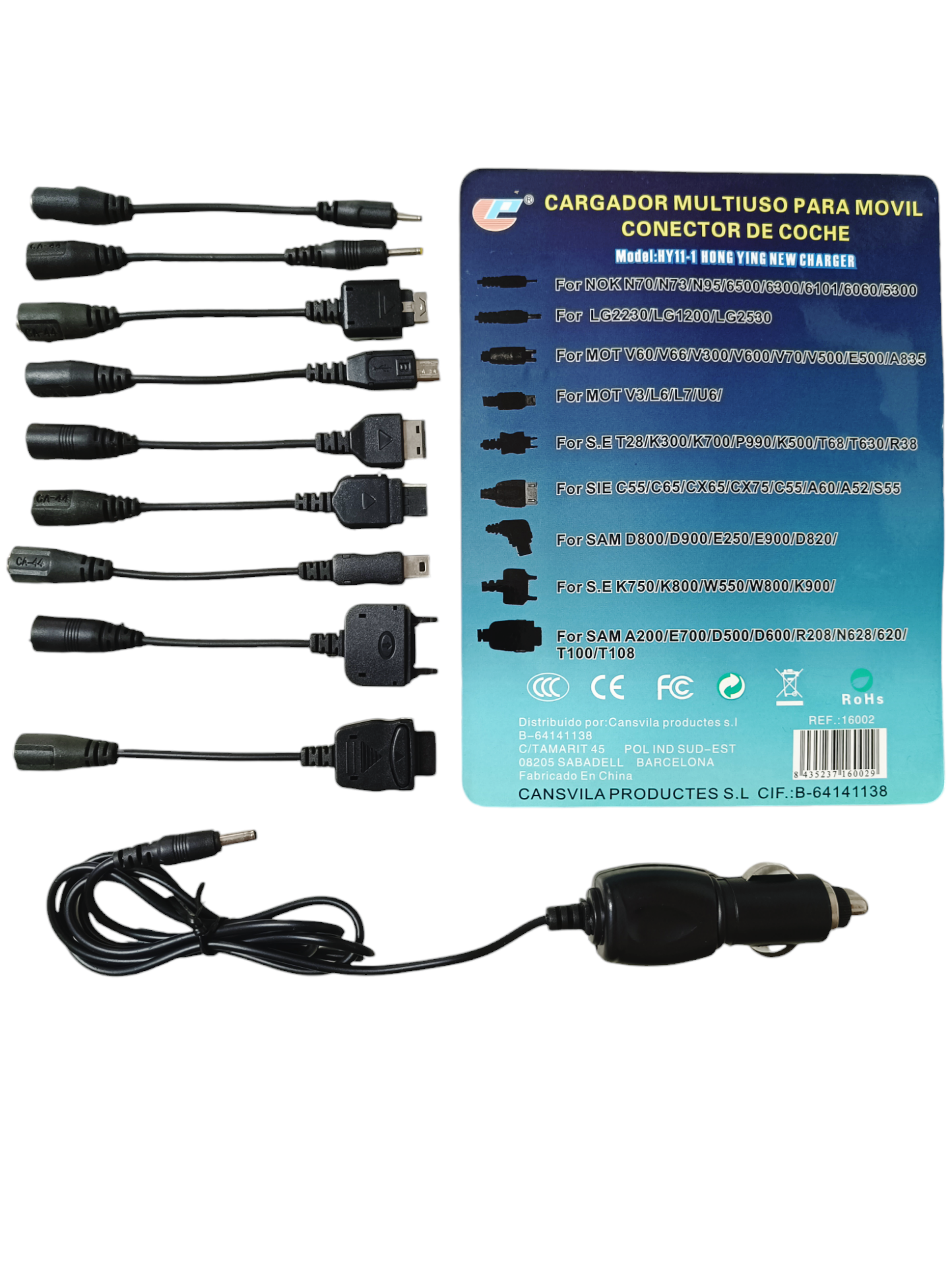 Cargador 12 en 1 De Coche