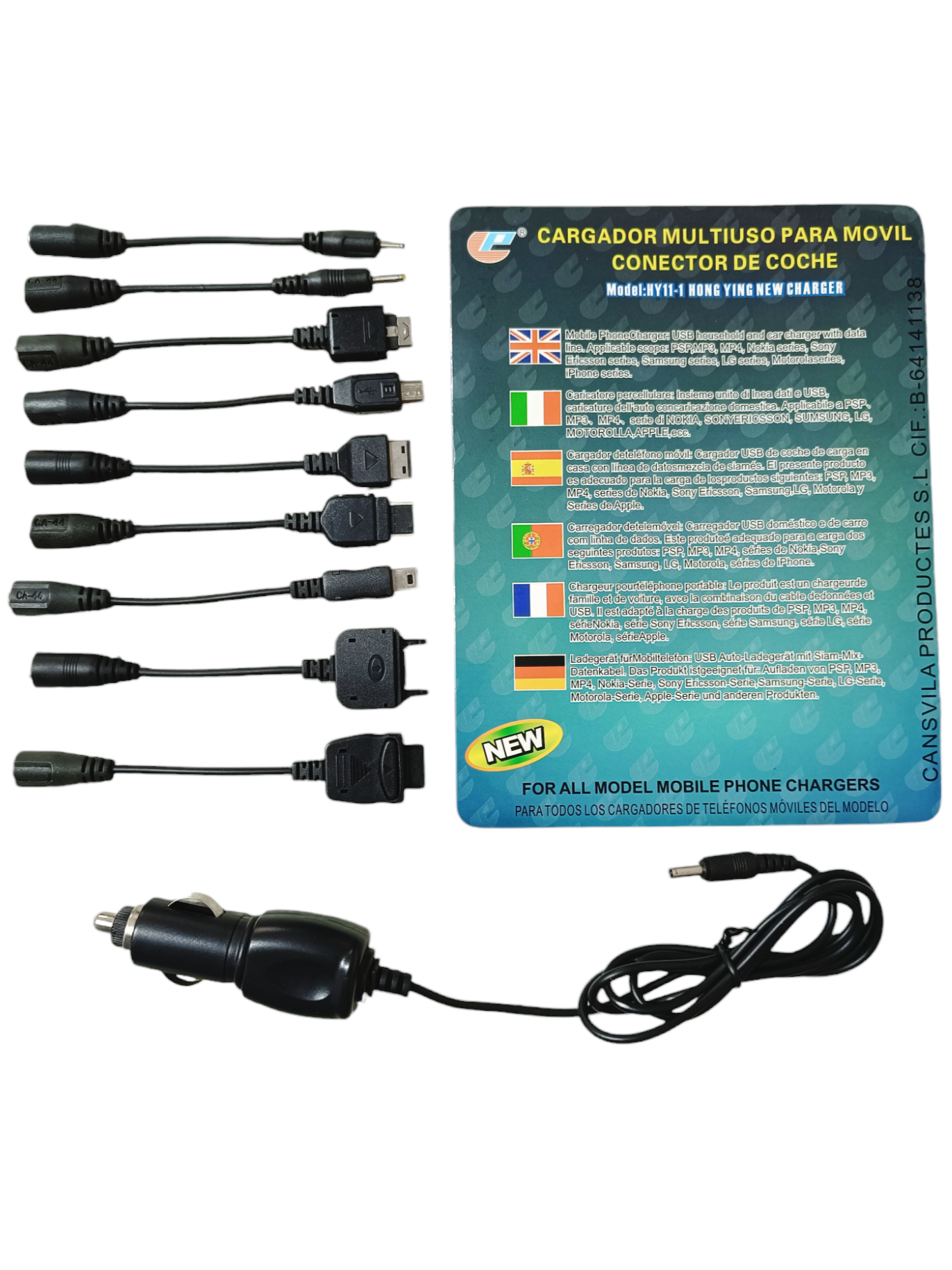 Cargador 12 en 1 De Coche
