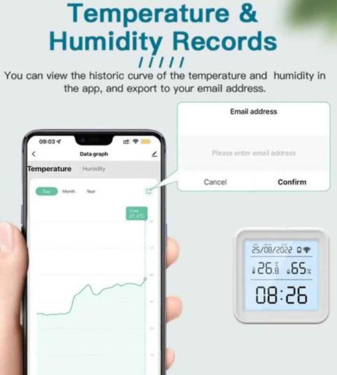 Sensor de Temperatura y Humedad Tuya