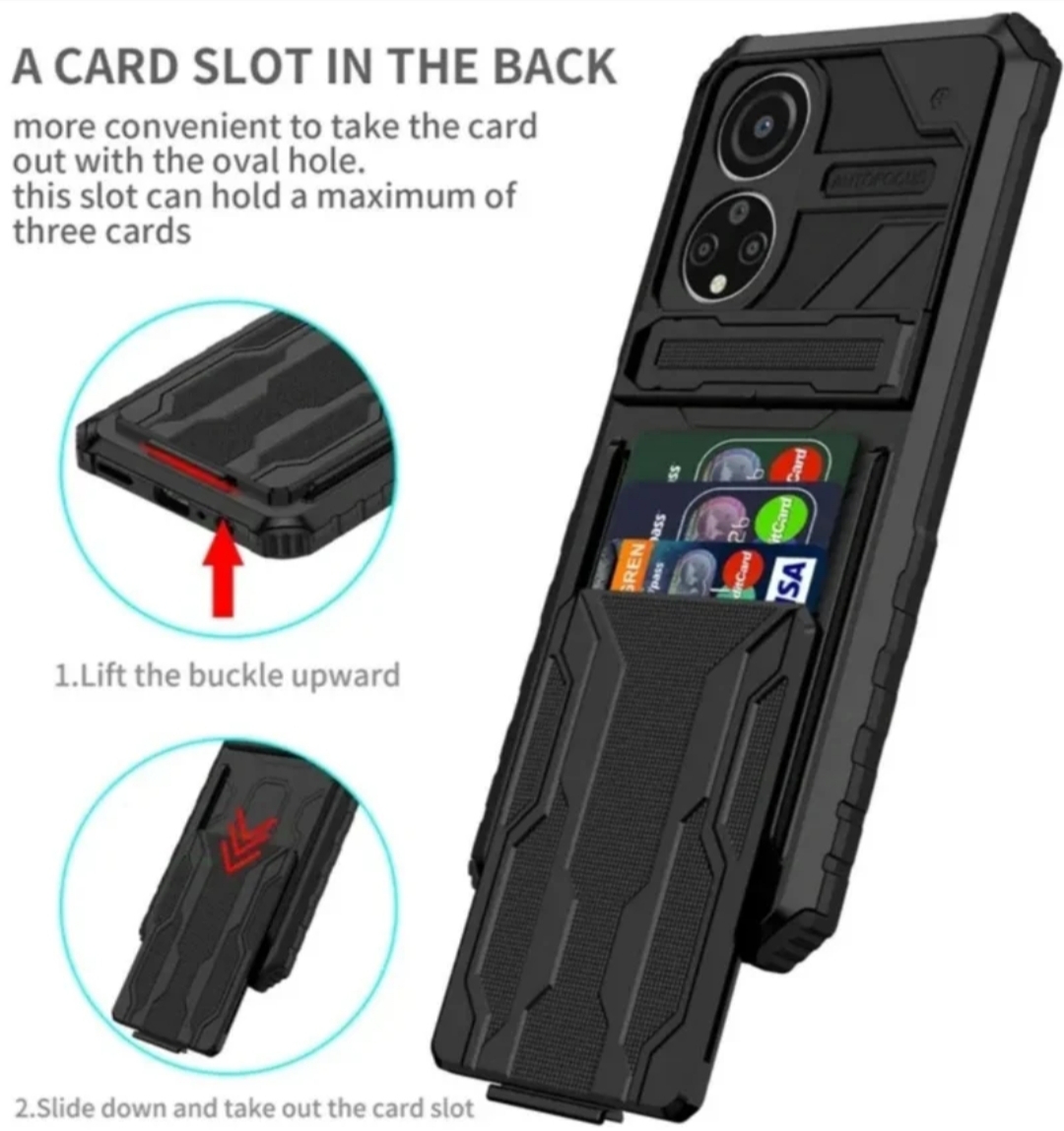 Funda Honor X8 Tarjeta y Antigolpes