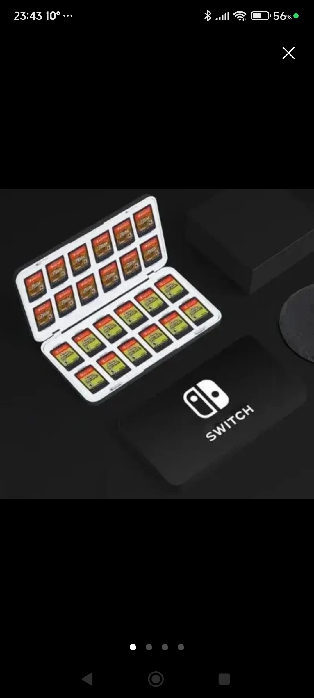 Estuche de almacenamiento de juegos para Nintendo Switch