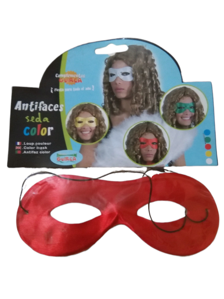 Antifaz de Seda Rojo Elegante