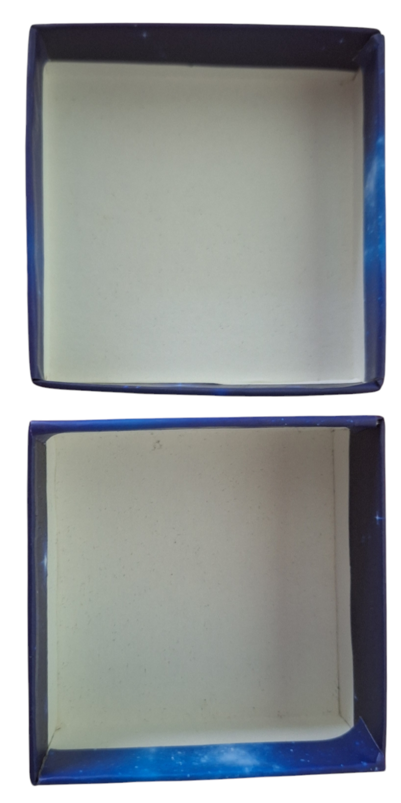 Caja Azul con Estrellas 