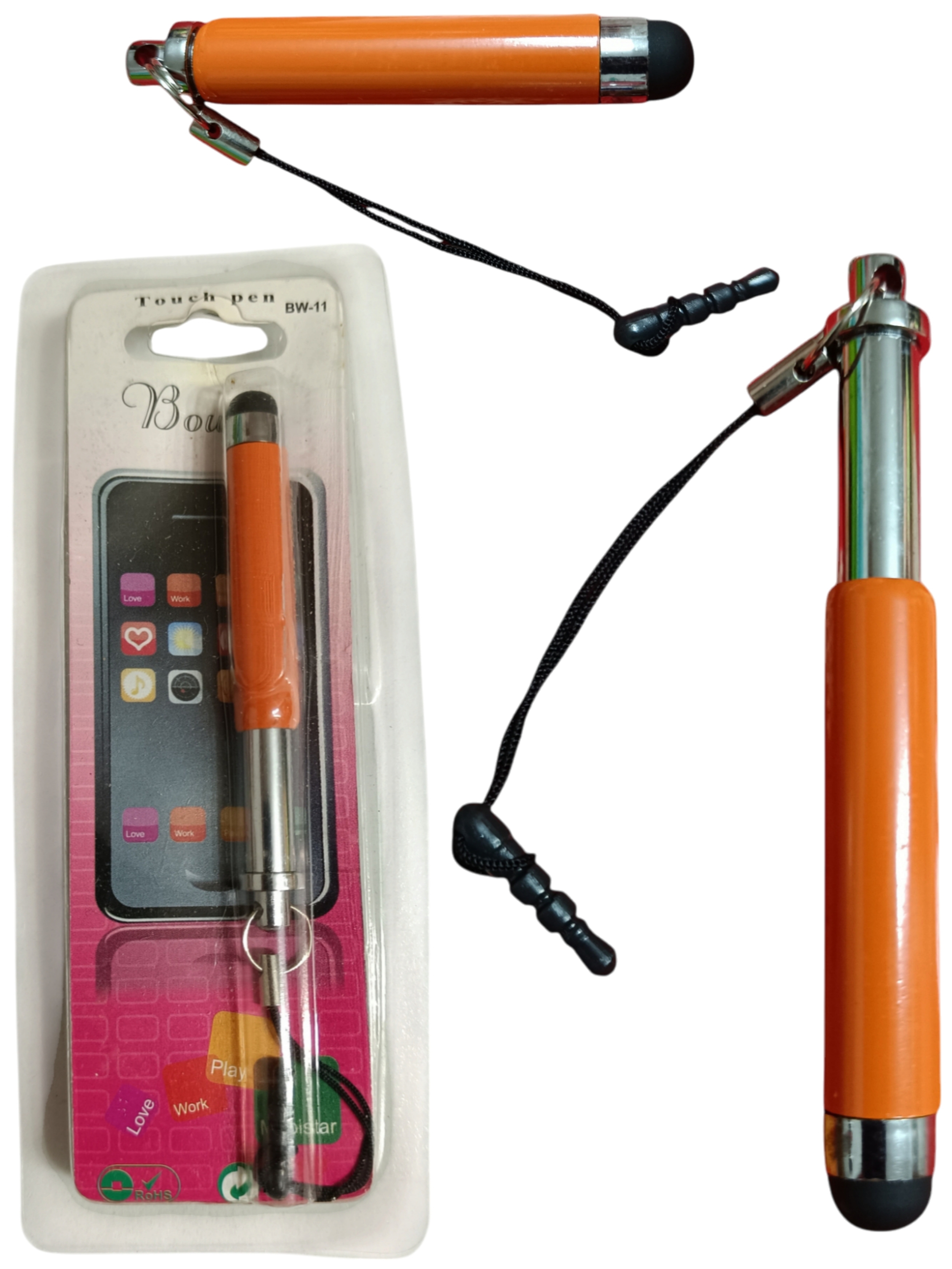 Lápiz Táctil Naranja Extensible