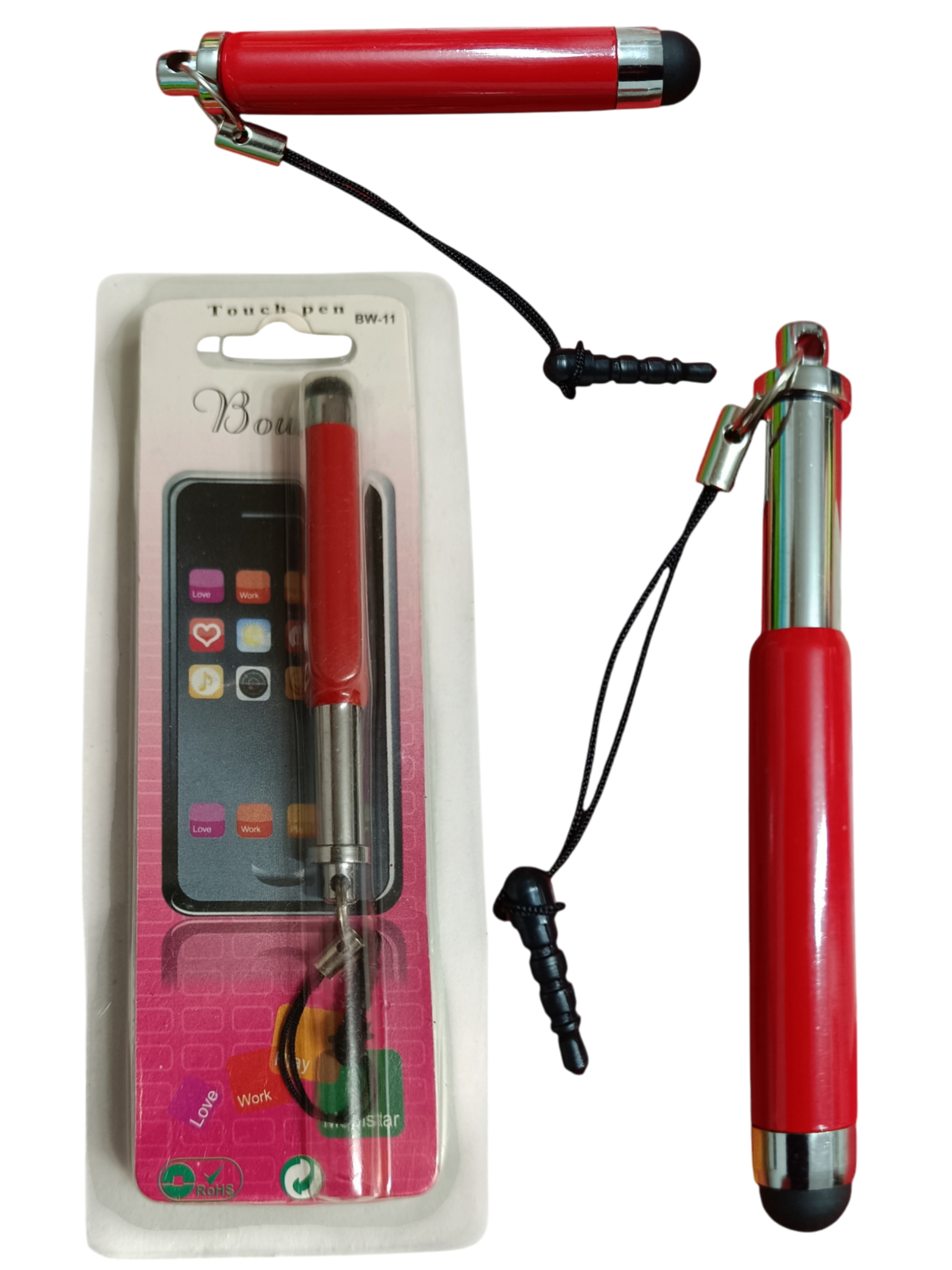 Lápiz Táctil Rojo Extensible