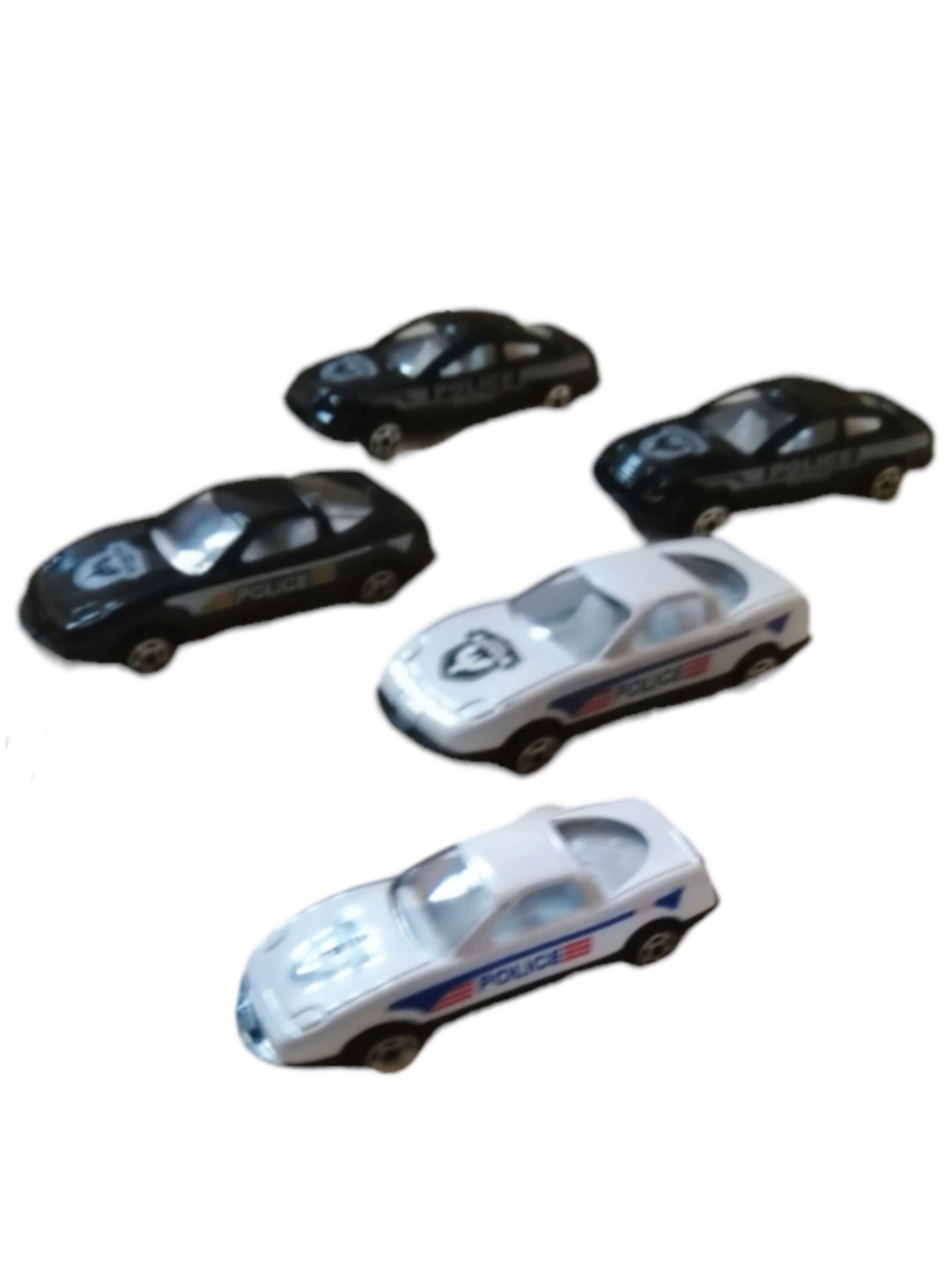 Coche Policía Metal 1:64 Colección
