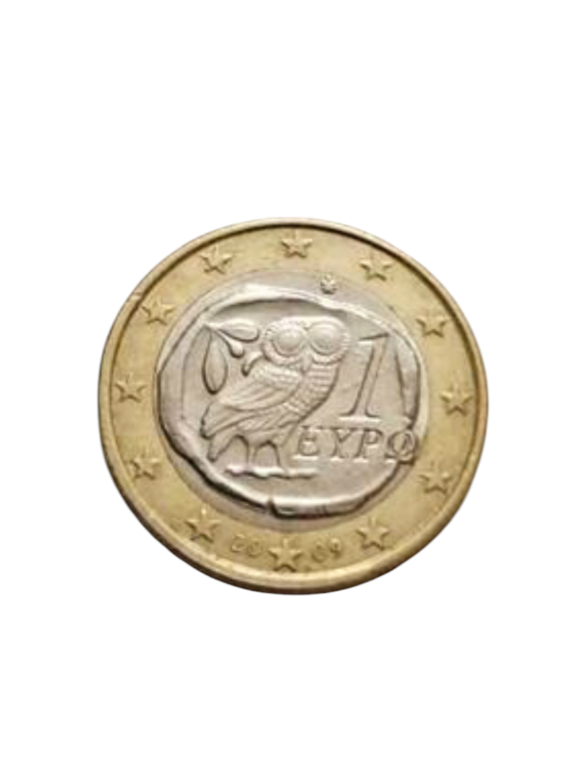 Moneda 1€ Grecia 2009 – Búho Histórico
