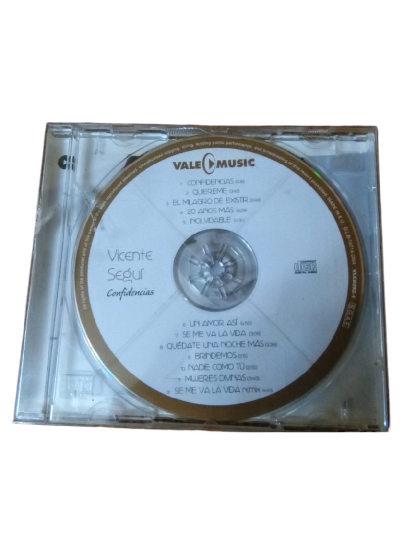 Vicente Seguí - Confidencias (CD)