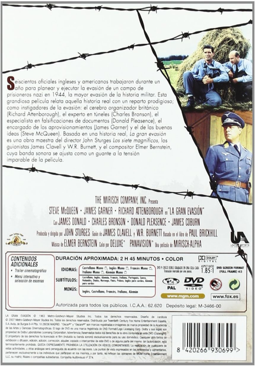 DVD La Gran Evasión - Edición Clásica