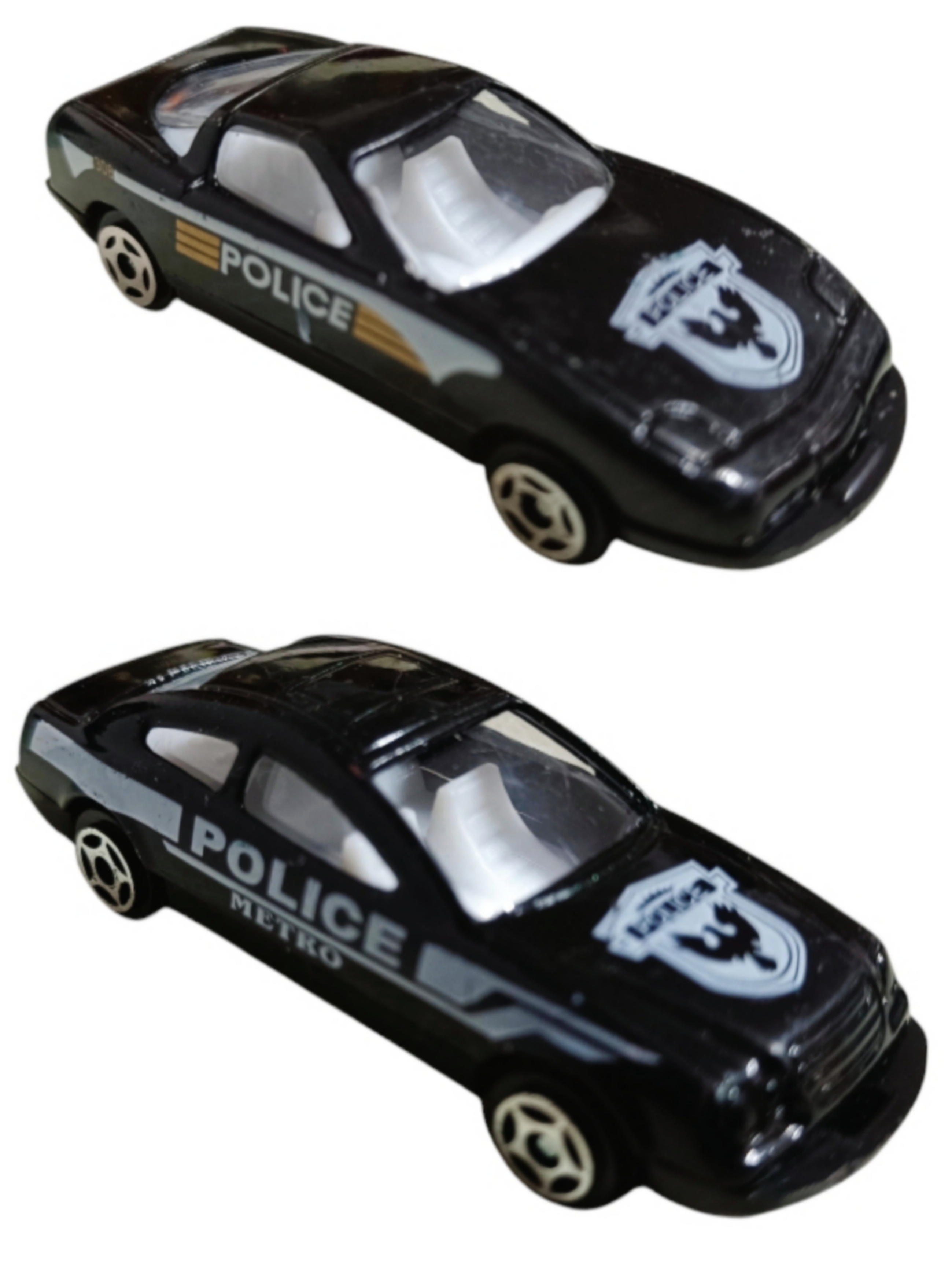 Coche Policía 1:64 Metal Colección