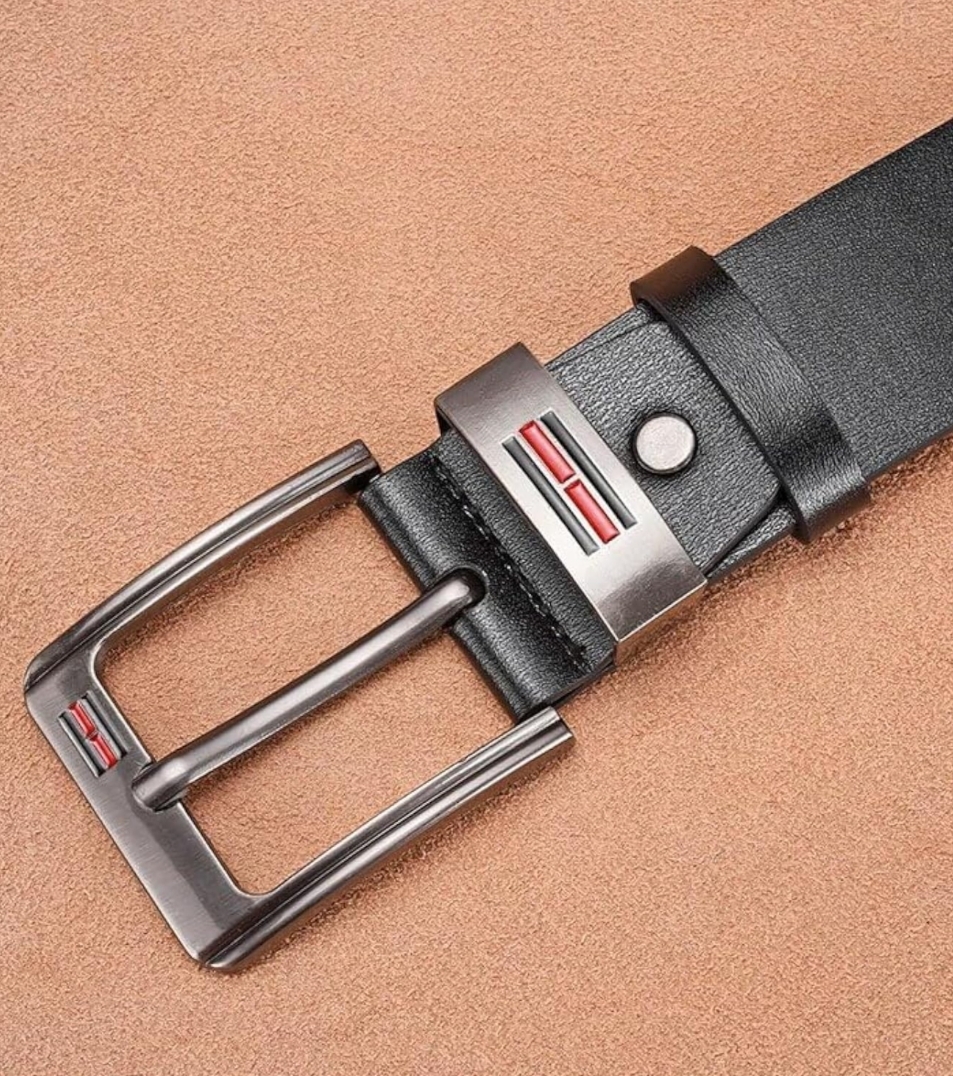 Cinturón de Piel Genuina Hombre