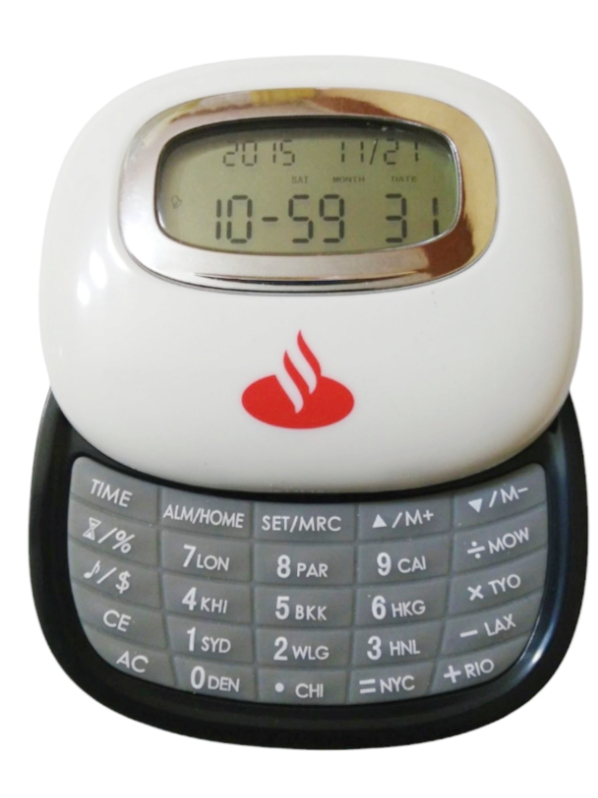 Reloj Alarma Calculadora Único