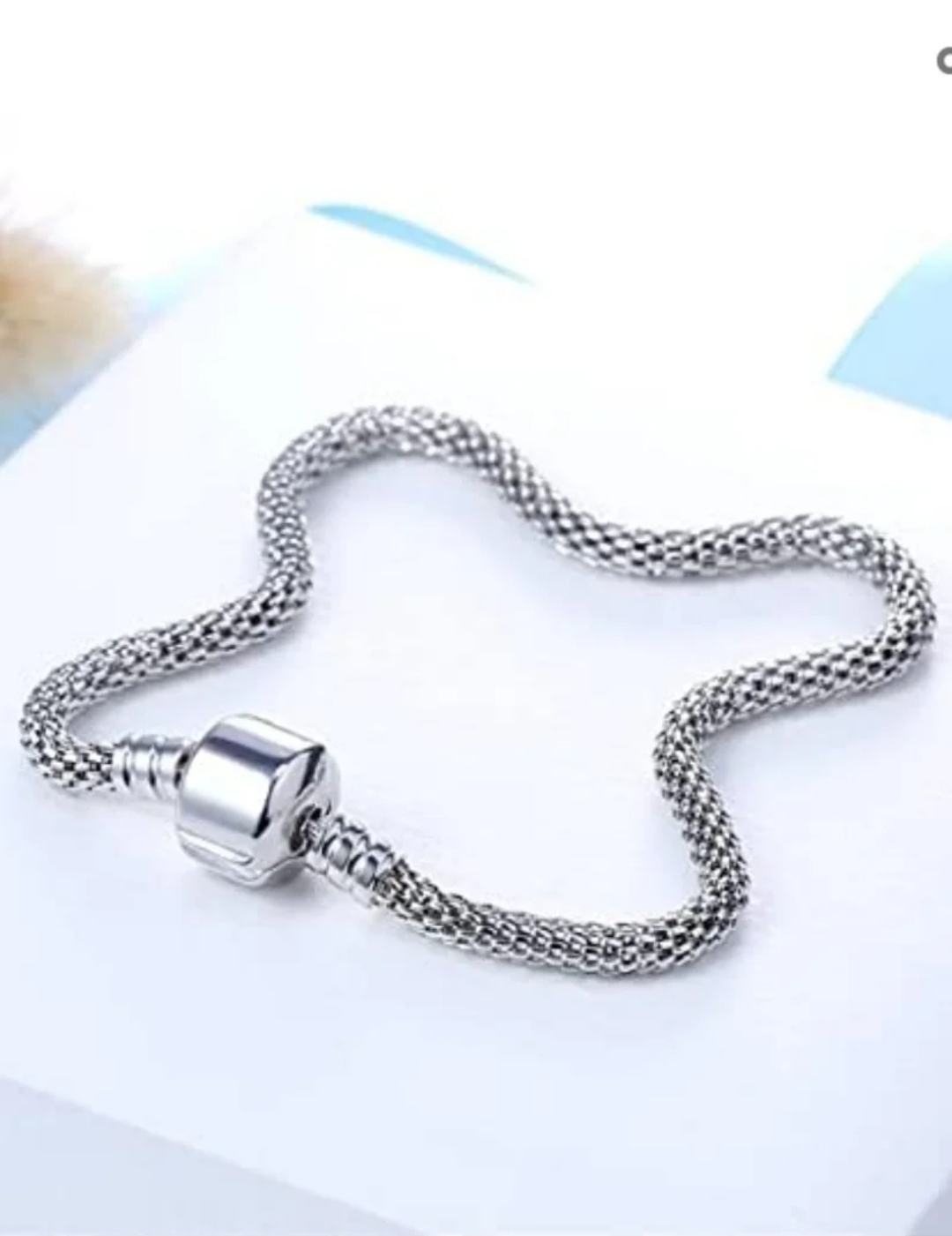 Pulsera Tipo Pandora Plata Elegante