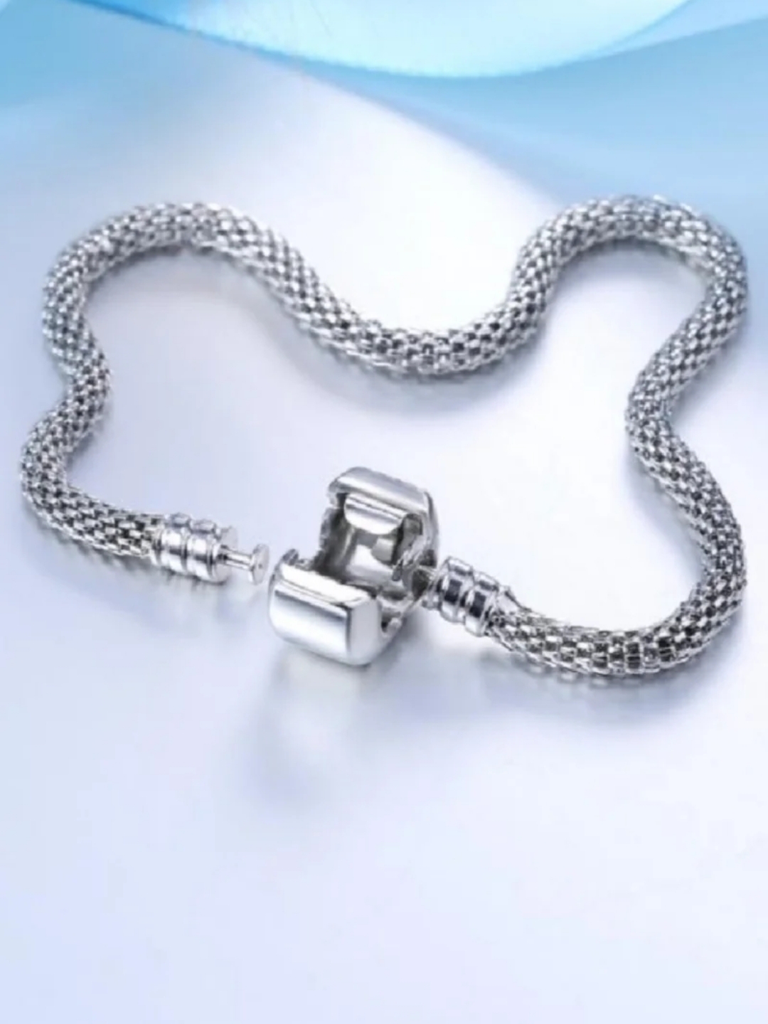 Pulsera Tipo Pandora Plata Elegante