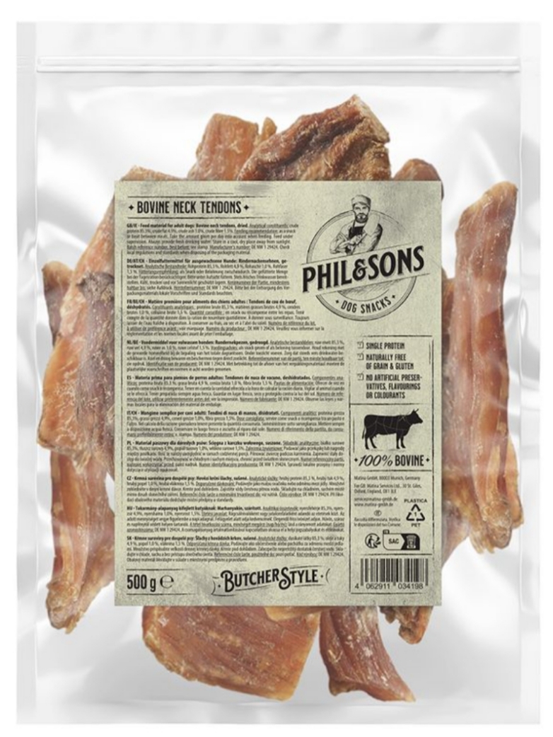 Tendones de vacuno 100% naturales 500 g