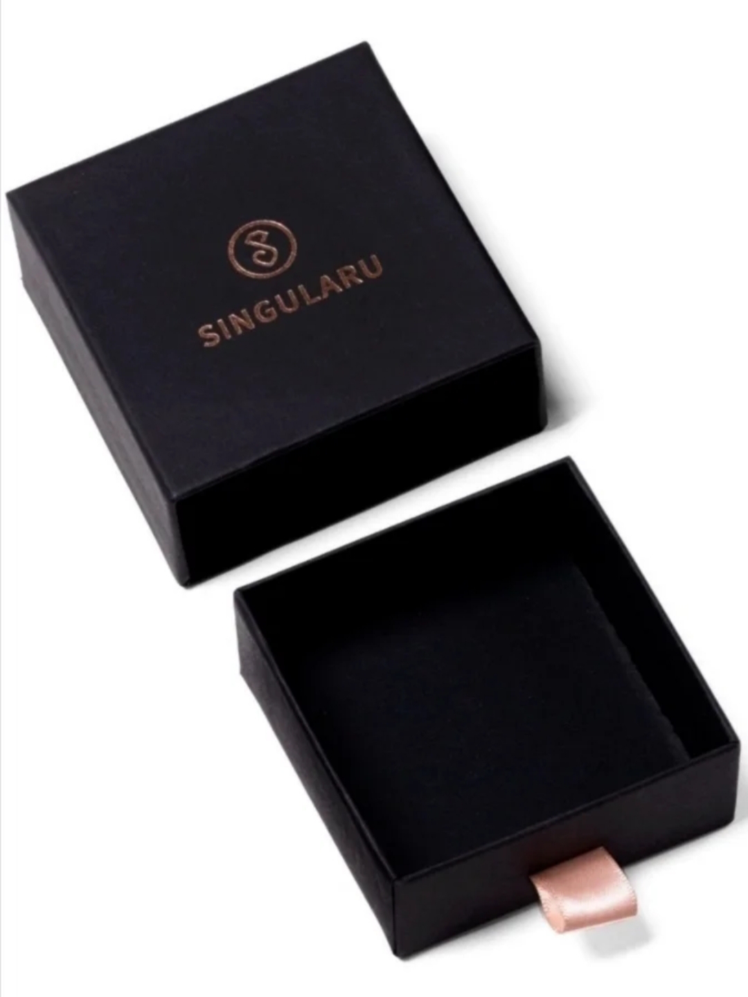 Elegante Joyero Negro con Tirador