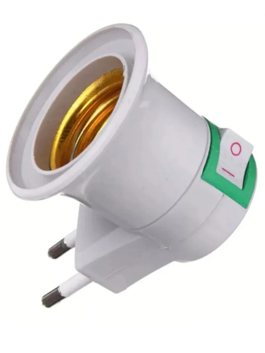 Portalámpara E27 con Interruptor