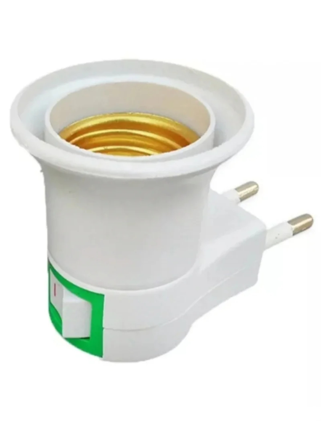 Portalámpara E27 con Interruptor