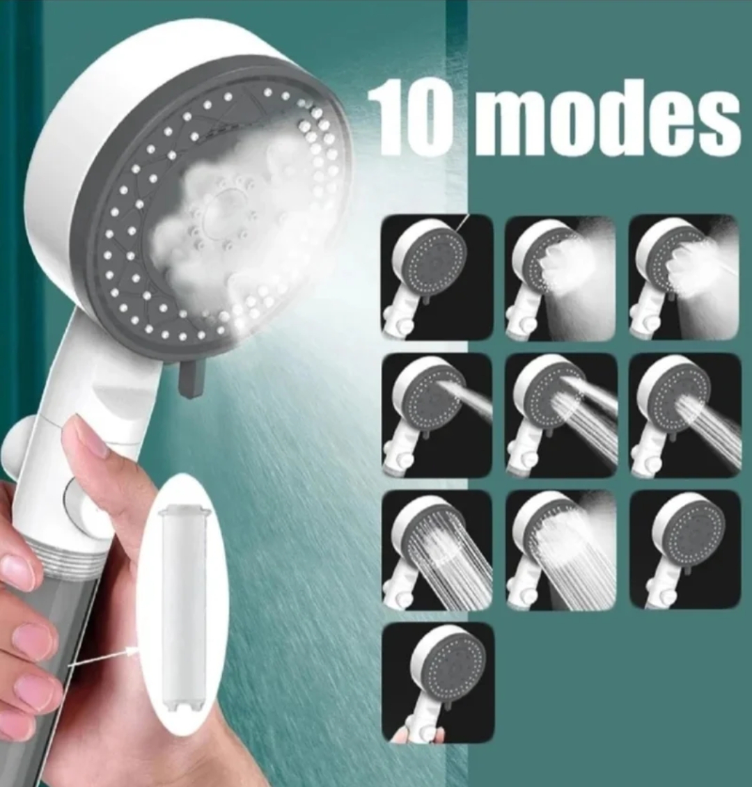 Revoluciona Tu Ducha: Cabezal Multifuncional 10 Modos con Filtro Antical
