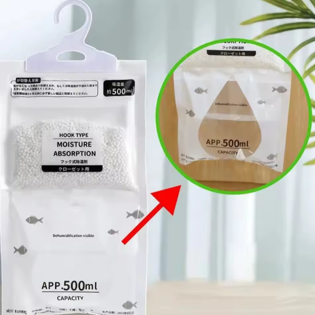 Deshumidificador Colgante 500ml – Absorbe Humedad y Elimina Olores