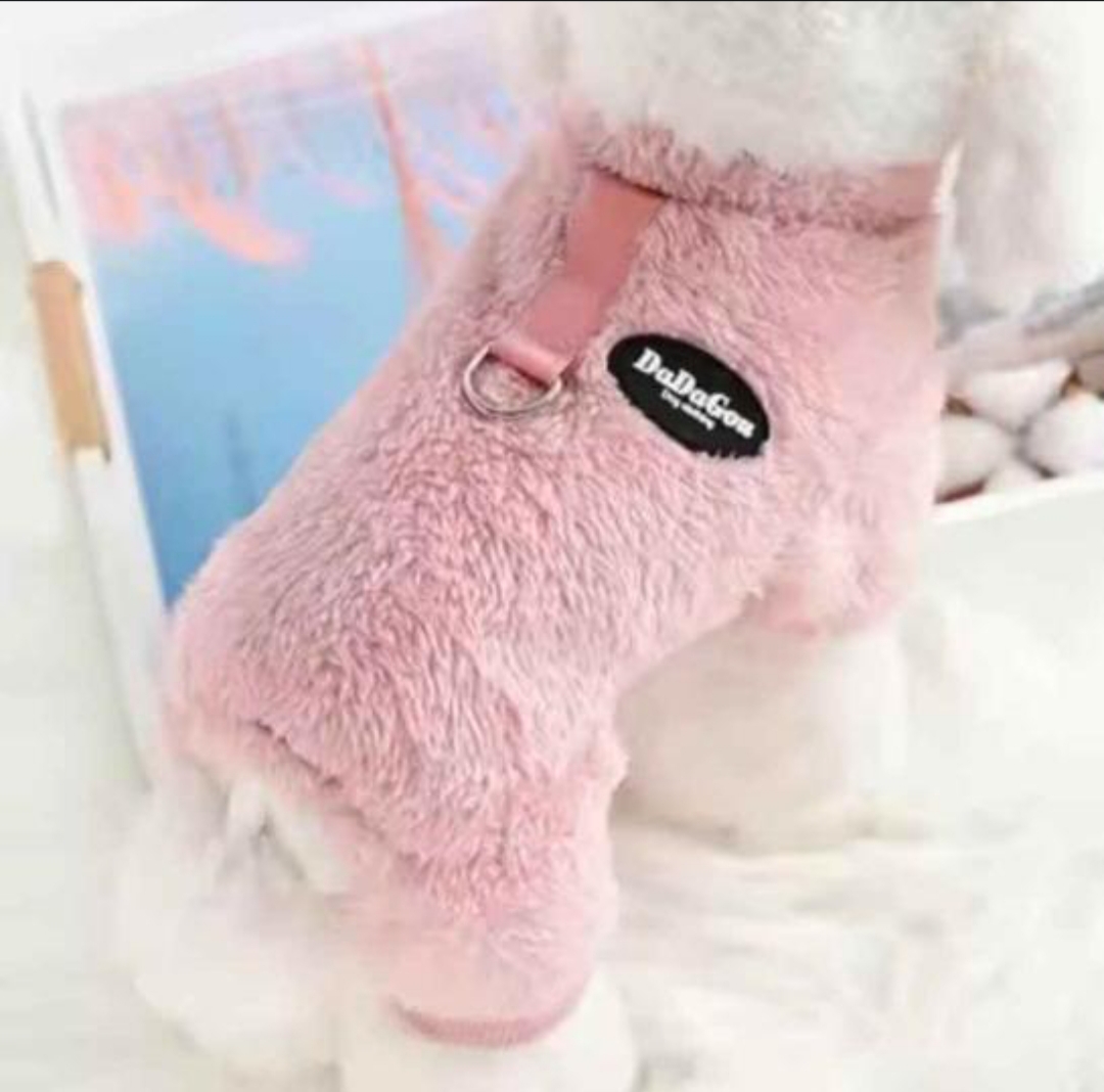 Pijama Térmico para Mascota Rosa XXL – Confort y Elegancia Invernal