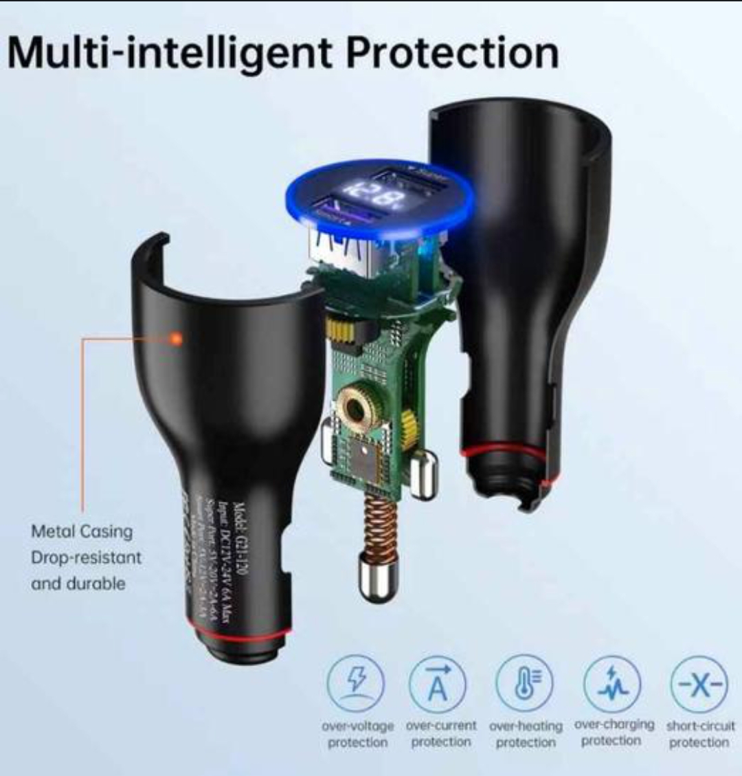 Cargador Turbo Xiaomi 120W para Coche – Potencia y Eficiencia en Movimiento