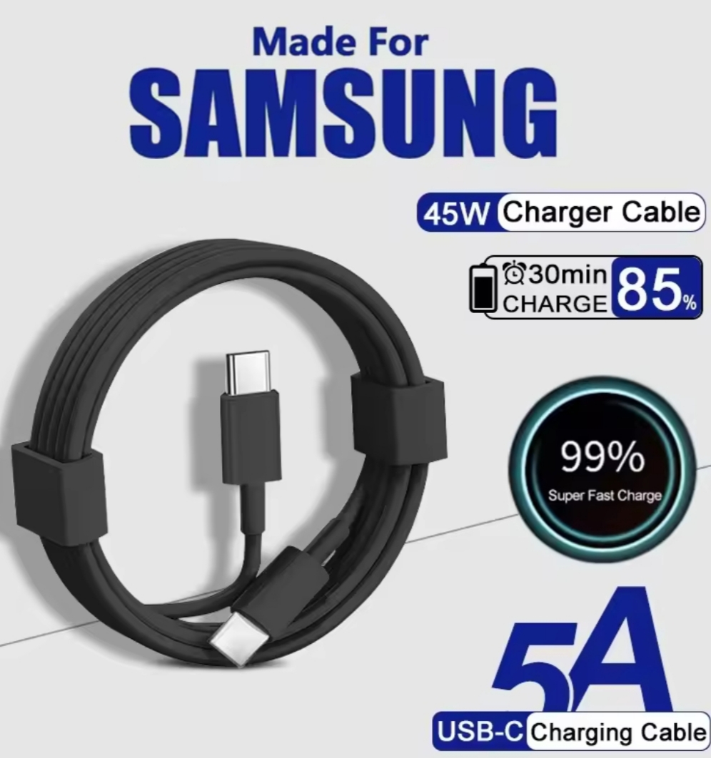 Cable USB Tipo C 45W PD Ultra Rápido