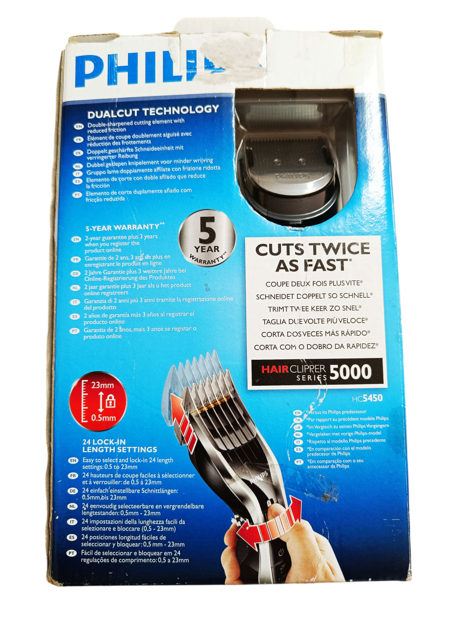Cortapelos Philips Serie 5000 Corte Preciso y Rápido