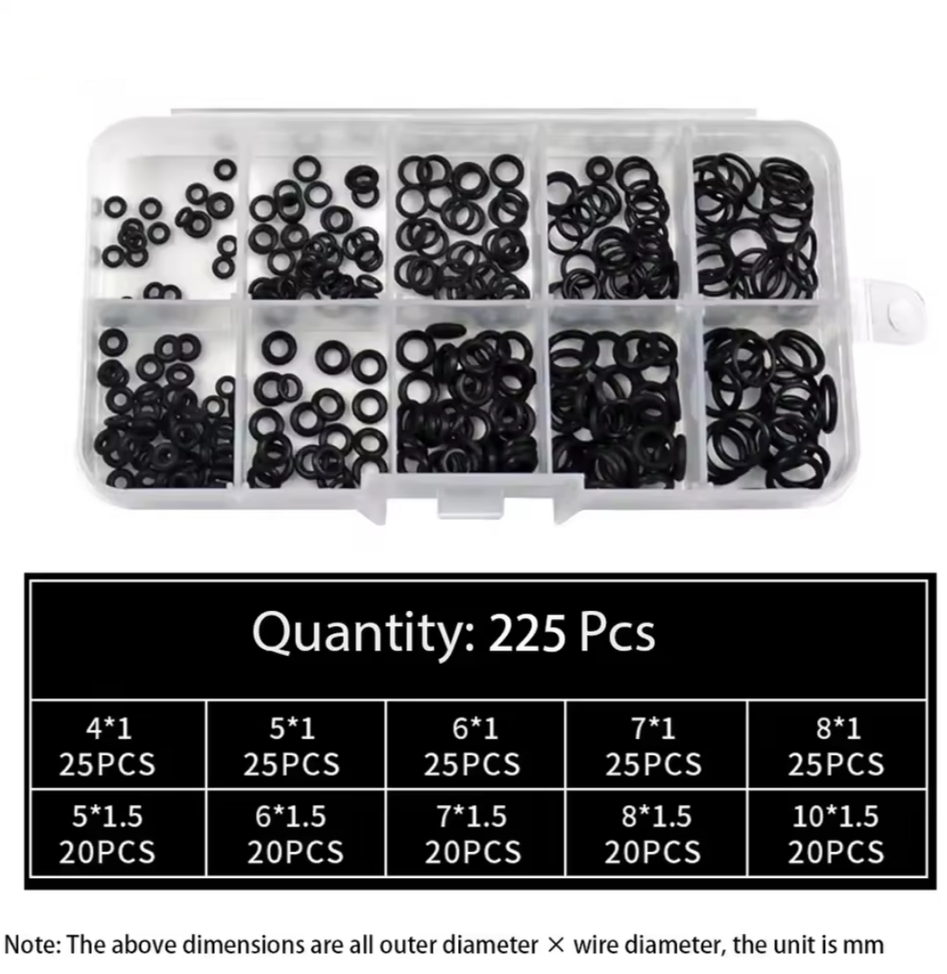 ¡Oferta Exclusiva! 225 Uds Juntas Tóricas