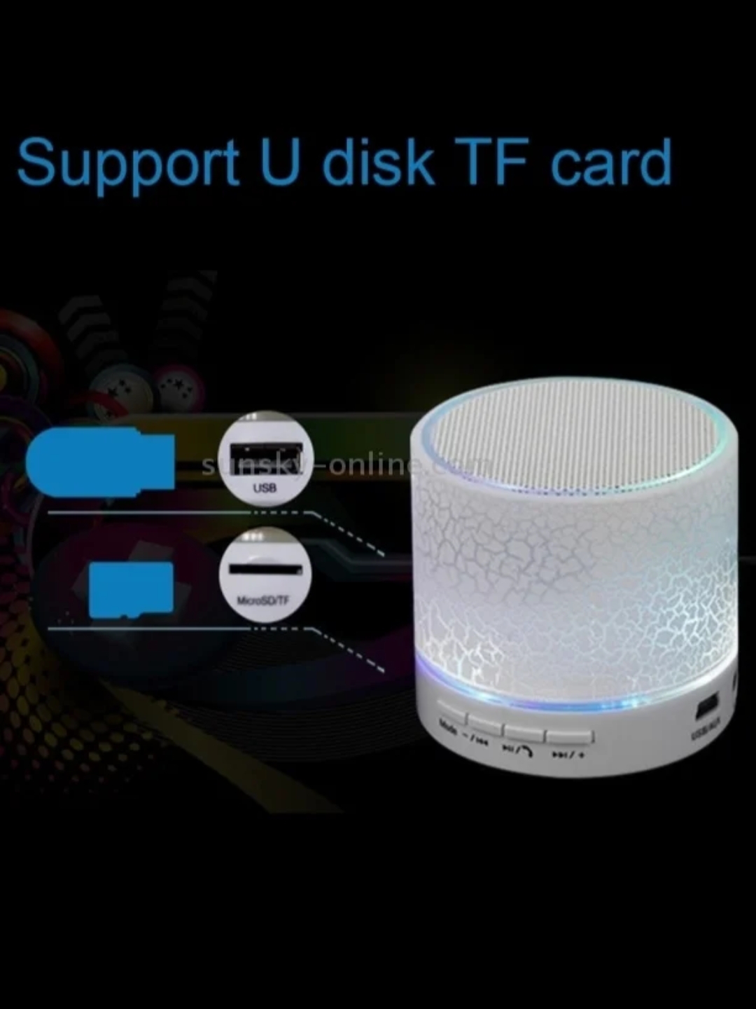 Mini Altavoz LED Bluetooth
