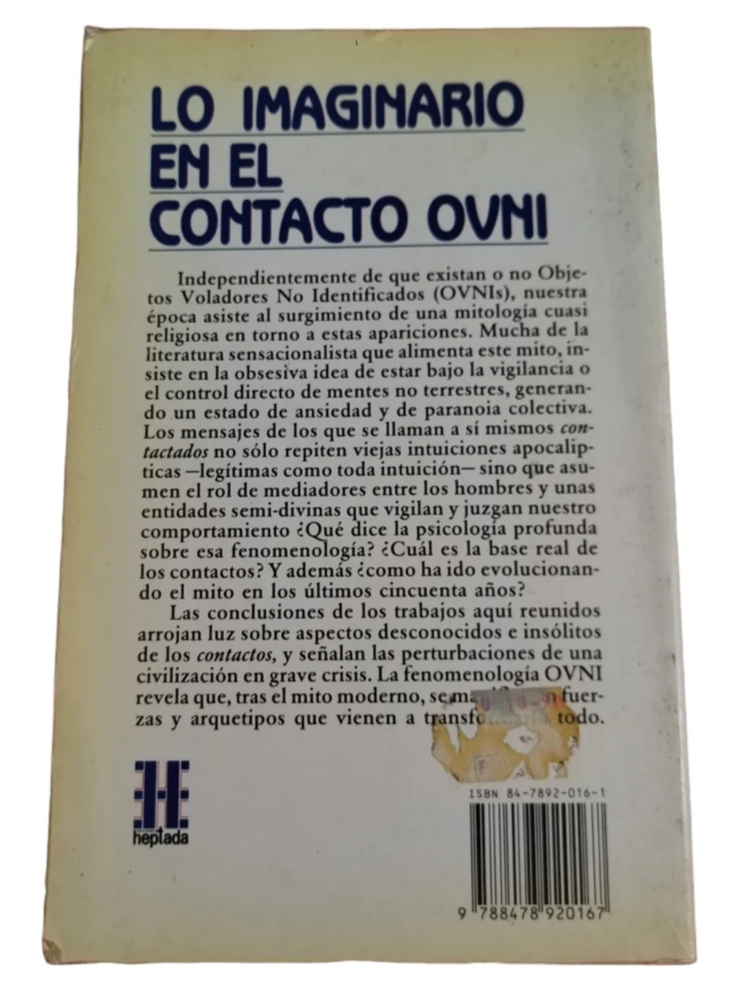 Libro: Lo Imaginario en el Contacto Ovni