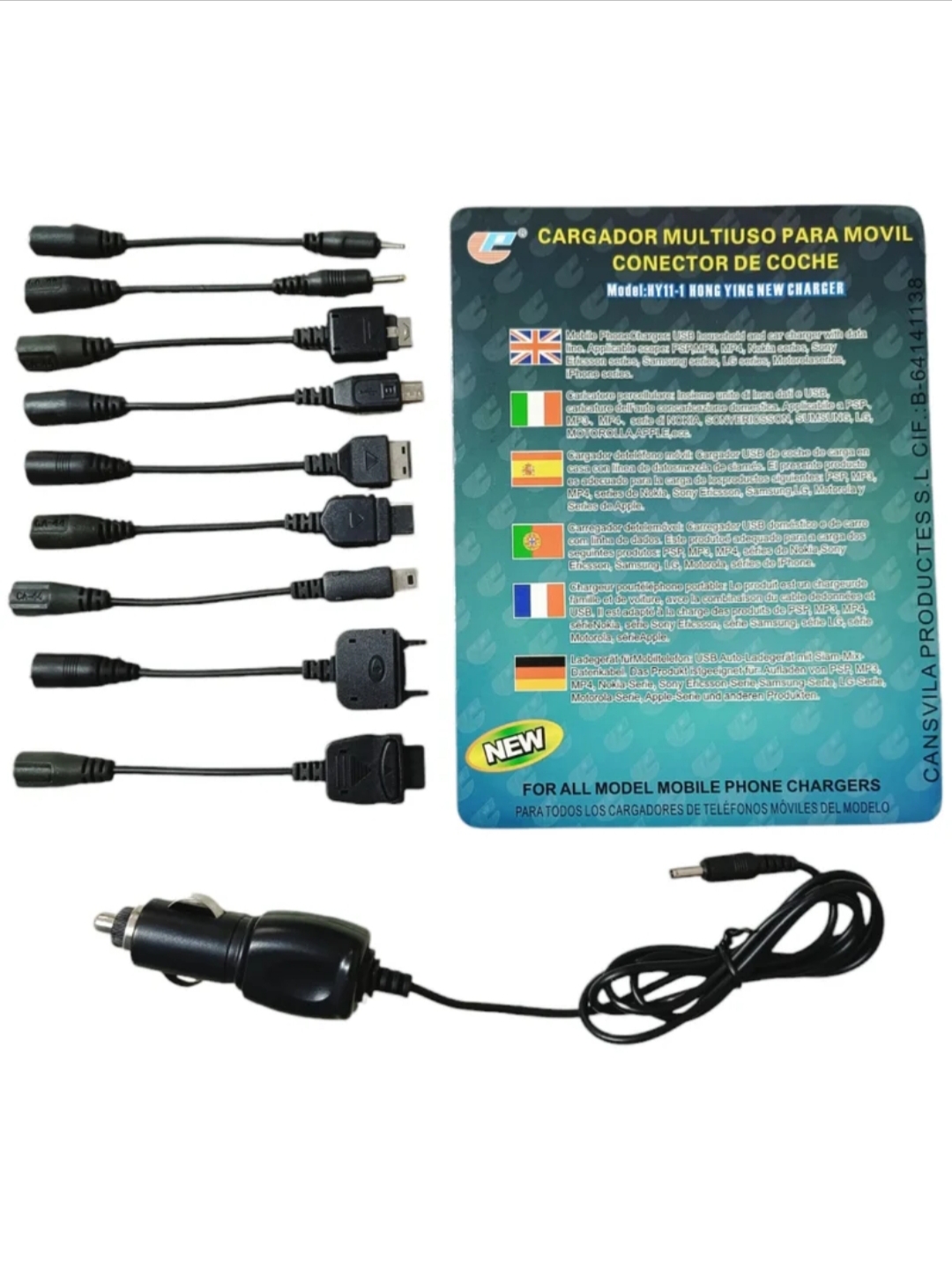 Cargador Coche 12 en 1 HY11-1