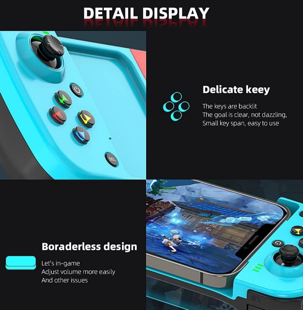Controlador Juego Bluetooth para iOS, Android y PC