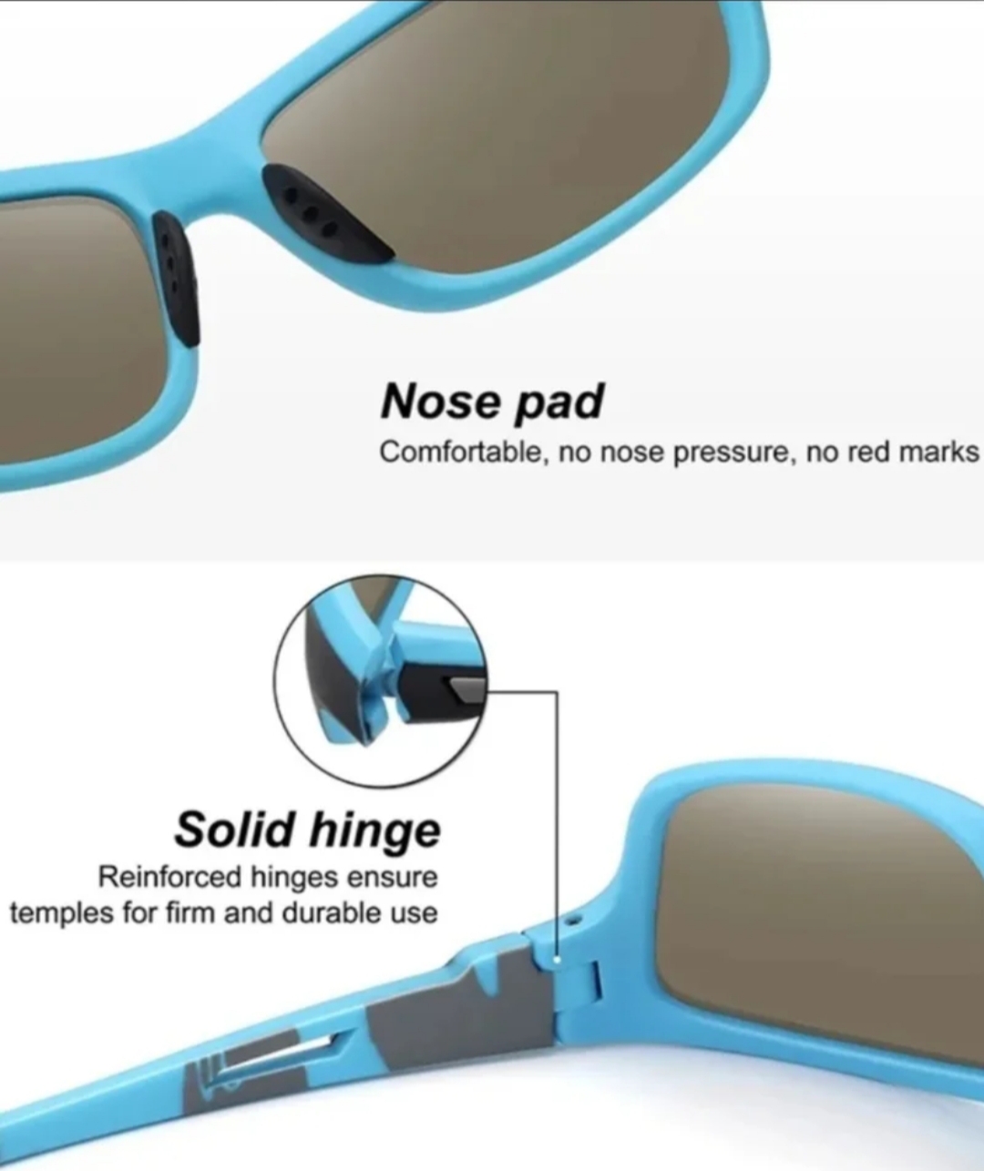 Gafas Deportivas Polarizadas 6 en 1 UV400 Azul