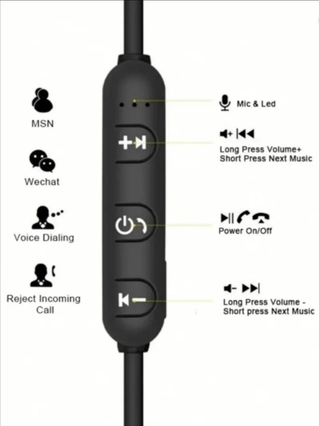 Auriculares Bluetooth Magnéticos Deportivos